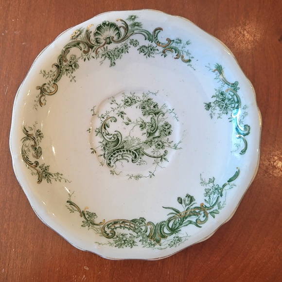 Lot of 4 Antique John Maddock & Sons Saucers Royal Vitreous Rhine 6 in See PicsA - Picture 9 of 12